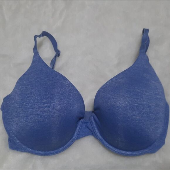 Victoria's Secret VS Blue Uplift Semi Demi Bra women's size 32D - Picture 1 of 3